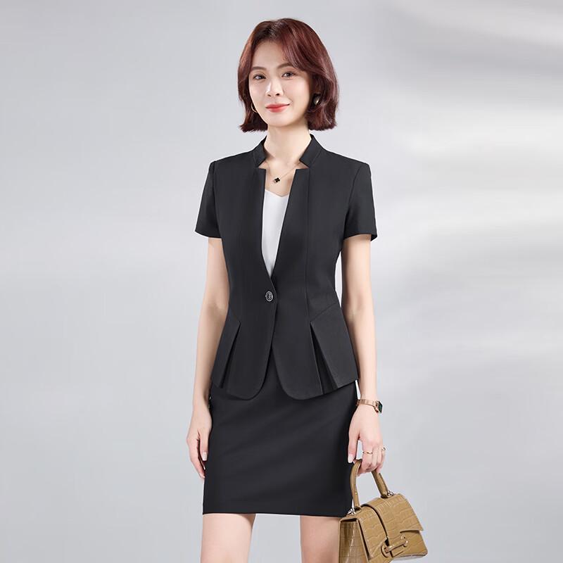 Women's Summer Professional Two-Piece Short Sleeve Suit