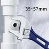 Short Handle Wrench Big Opening Ratchet Wheel Adjustable Bathroom Wrench for Maintaining Bathroom Piping Facilitie Screw Nut