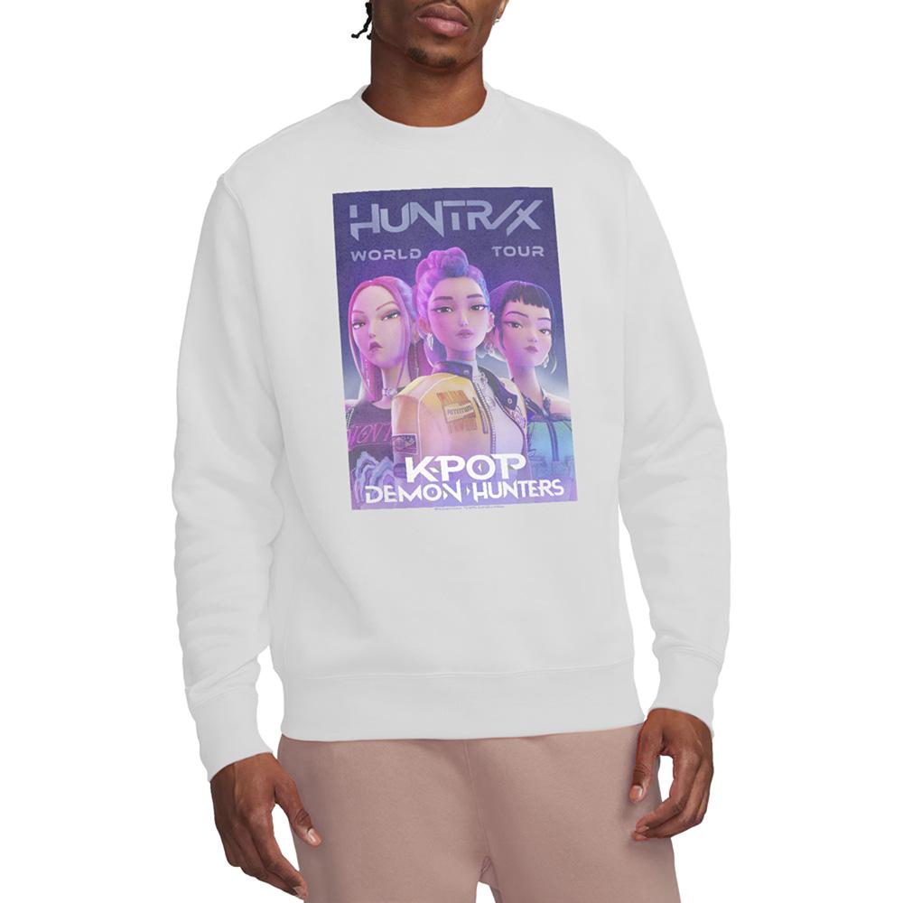 K-Pop Demon Hunters Unisex Adult World Tour Huntr/X Poster Sweatshirt