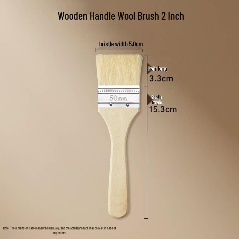 Nylon Bristle Art Brush with Wood Handle for Oil Painting
