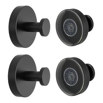 Heavy Duty Stainless Steel Suction Cup Hooks, Wall Mount Towel Hangers, Easy Install, Painted Finish, Fashion Style for Bathroom