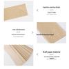 Food-Grade Kraft Paper Chopstick Sleeves - Disposable, Plain, Restaurant Use