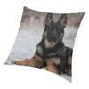 German Shepherd Modern Throw Pillow Covers Home Decor Shepherd In The Snow Cushions for Sofa Double Sided Print Chair Cushion