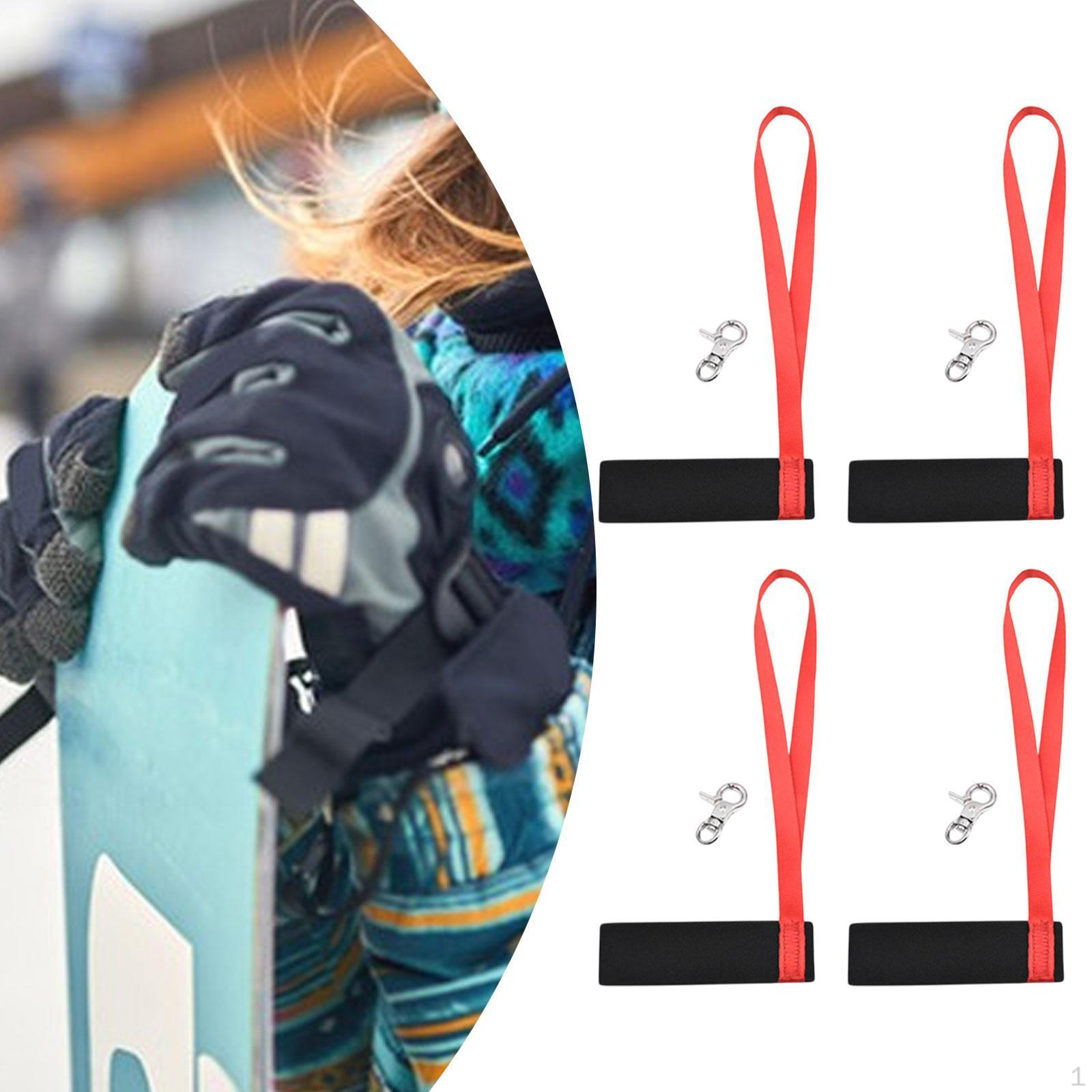 

2 пары спортивных ремней для перчаток, аксессуары с металлическими кнопками, многофункциональный зимний поводок на запястье Kids