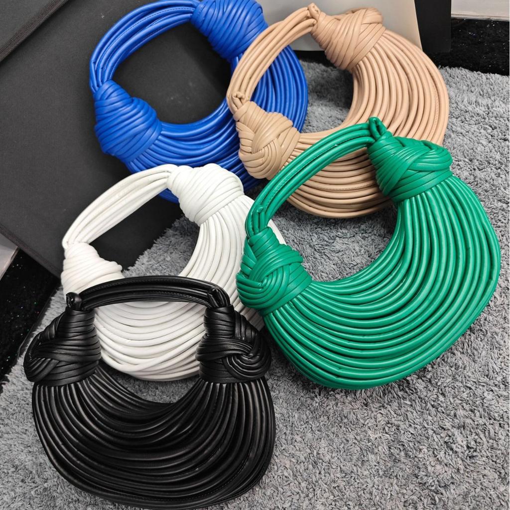 Fashion Handbag Bag Women'S High Sense Niche Design Personalized Noodle Bag Foreign Style Messenger Bag Women'S Tide Weaving