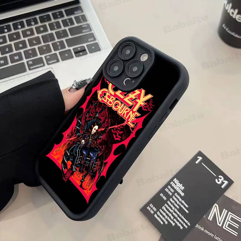 

Retro Band O-Ozzy O-osbourne Fashion Phone Case For IPhone 17 16 15 14 13 12 11 Pro Max 16E Plus INS Soft Cover iPhone 14