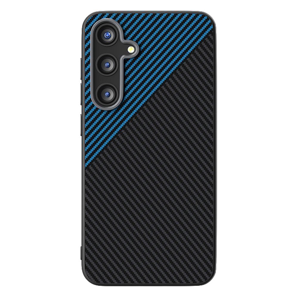 ABEEL For Samsung Galaxy S25 FE Magnetic Case Carbon Fiber Texture TPU PC PU Phone Back Cover