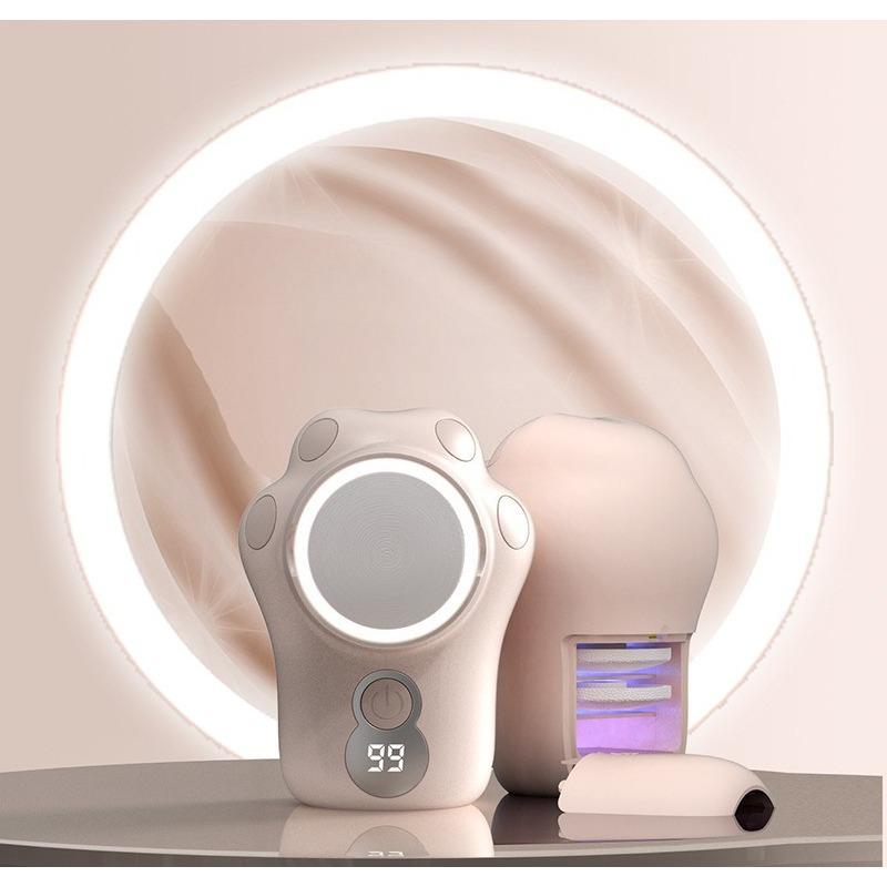 1PC multi-function electric foot grinder, purple light to remove dead skin, rechargeable pedicure, washing automatic storage compartment