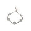 Zircon Floral Bracelet: Korean Fashion High-End Pull-Out Design, Light Luxury, Elegant New Hand Jewelry
