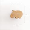 Creative Beech Wood Adhesive Hooks – Funny Animal Design Coat & Hat Hooks for Behind-the-Door Use