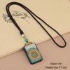 Ebony Tangka Necklace with Ethnic Na Fu Pendant - Buddha Amulet for Men & Women