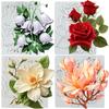 Flower Silicone Molds Lily Rose Magnolia Flower Fondant Mold Cake Decorating Tools Cupcake Topper Chocolate Candy Craft Gum Paste Polymer Clay