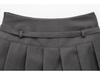 Spring 2025 Women's European & American Style Belted Pleated Skirt