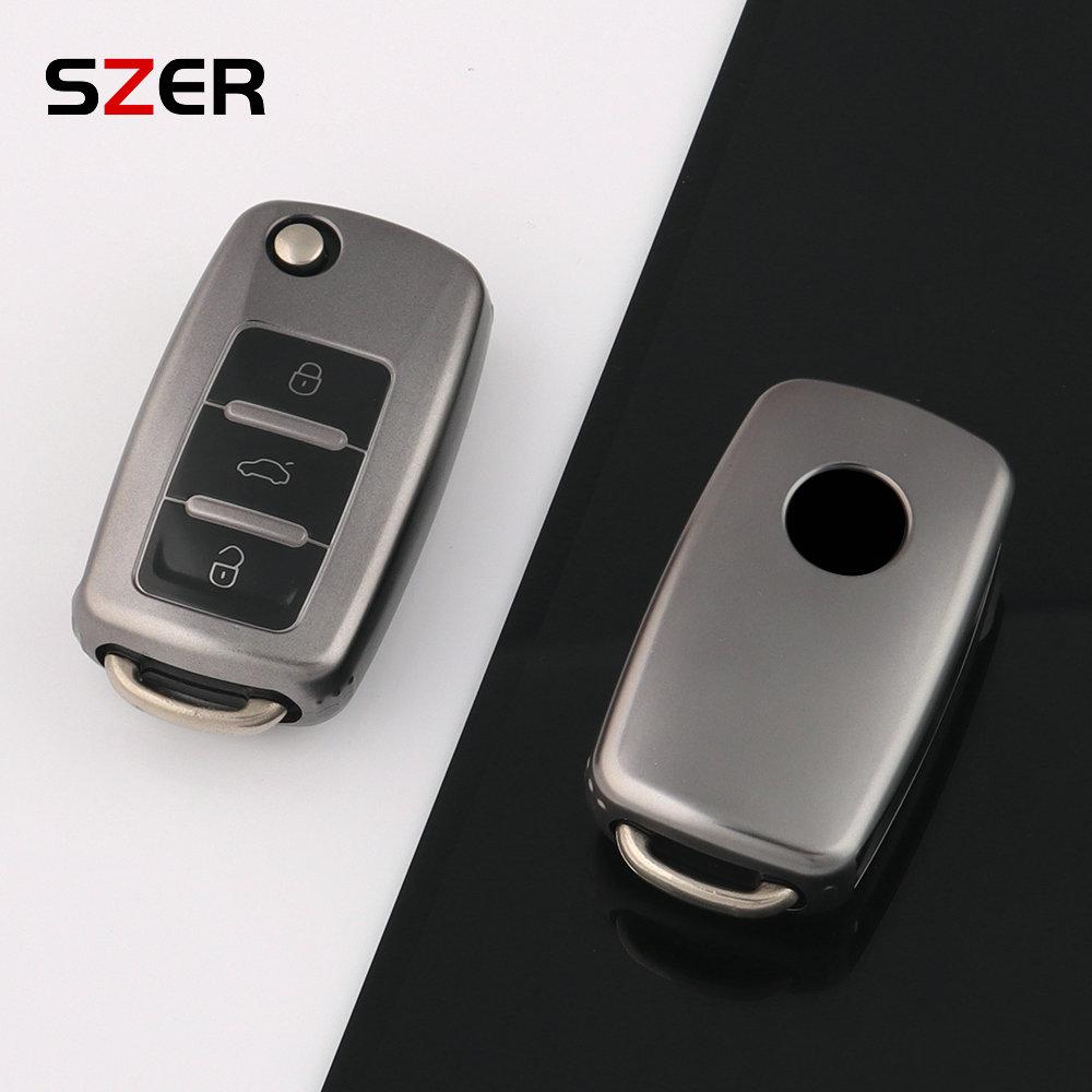 

2 3-кнопочный ТПУ чехол-накладка для ключа автомобиля для Volkswagen VW Polo Golf Passat Tiguan Beetle Caddy T5 Up Eos Skoda Octavia Seat Leon Altea