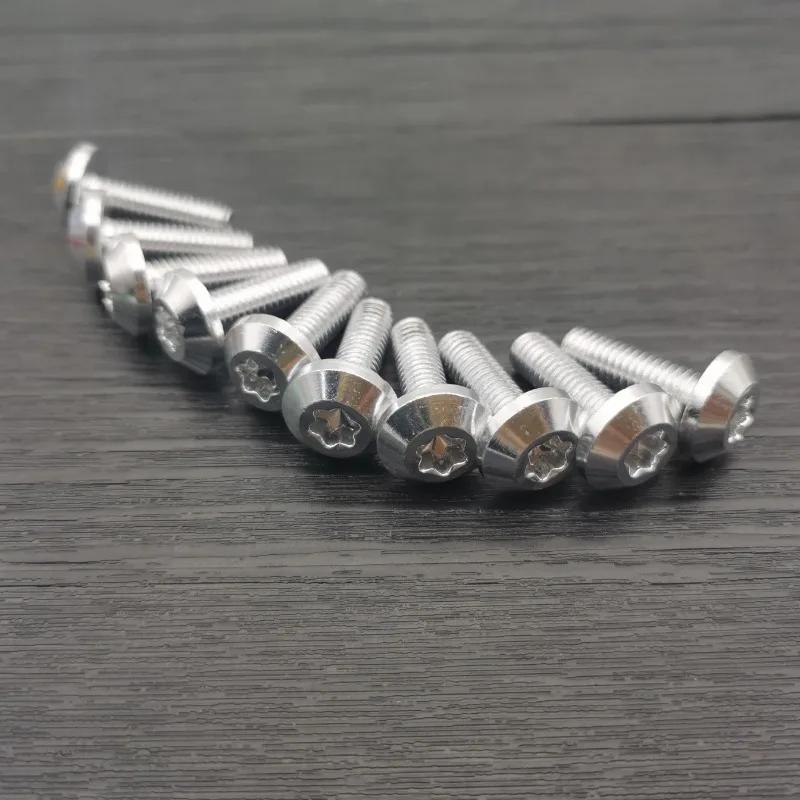 

10pcs Bolts Screw Black Aluminum adornment M6 x 20mm M5 x 16mm Motorcycle Red Anodised 25mm Bolts Red Screws M6 M5 Cap Head M5x16mm