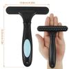 2 Peças Rastelo de Carpete com Cabo Dentes de 2 Fileiras Escova de Tapete Manual Escova de Limpeza de Pelos de Animal Ferramenta Ergonômica para Restauração de Carpete Fofo