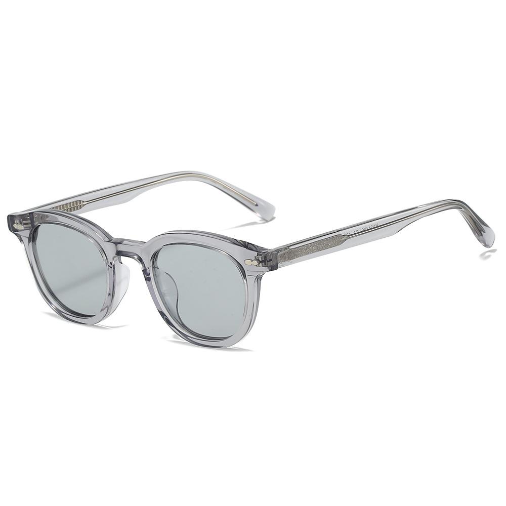 

Персонализированные овальные очки с толстой оправой, уличная съемка, литературный ретро-материал, пластинчатые солнцезащитные очки regular