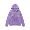 High-Quality 450g Men's Spider Web Foam Print Hoodie - Young Thug Style