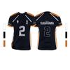 Balck Summer Unisex Sports Fashion Casual Comfortable Breathable Volleyball Anime Unisex Short Sleeve Round Neck T-Shirt Tops