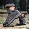 Couples Outdoor Casual Hiking Shoes Four Seasons Breathable Anti-slip Walking Shoes Fashion Men's Plus Size Sports Running Shoes
