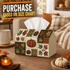 1pc Classic Rustic Autumn Tissue Box with Pumpkin Maple Leaf Arrangement - Napkin Storage Organizer for Kitchen, Car, Elegant Decorative Box, Purpose