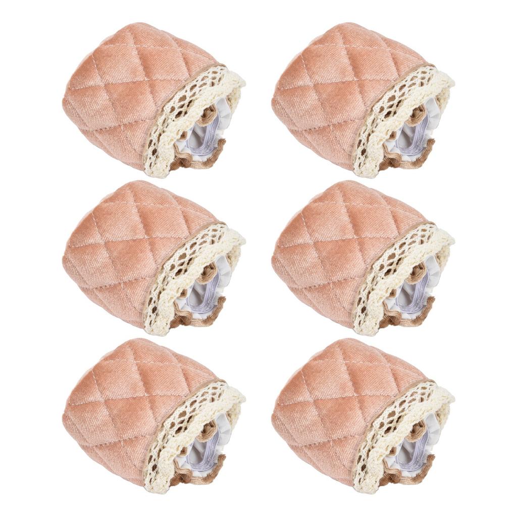 20Pcs Furniture Leg Covers Covers Flannel Lace Thickened Chair Legs Floor Protectors Wear Resistant