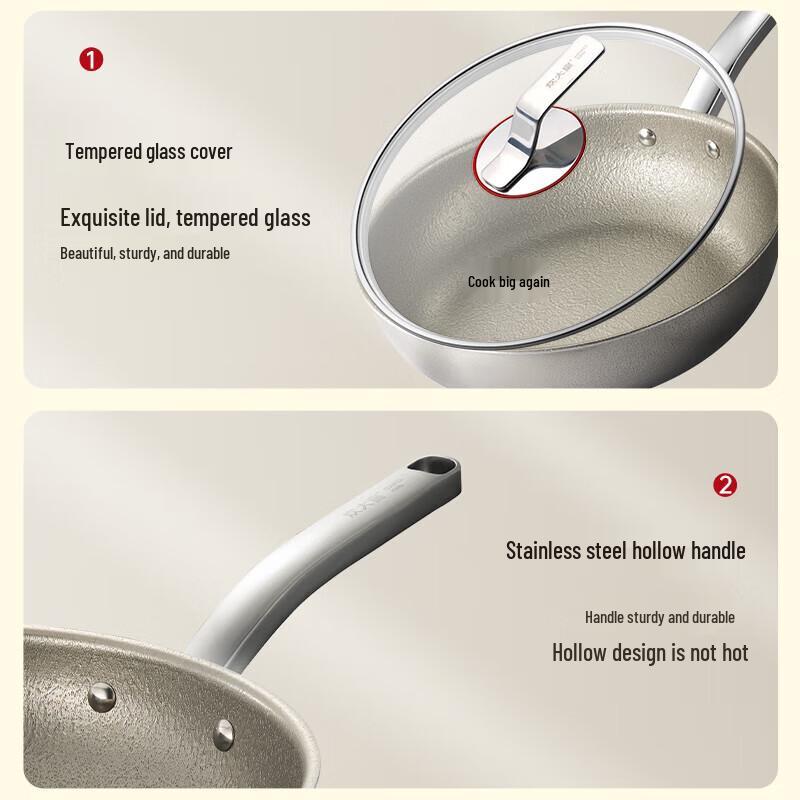 Chui Da Huang Pure Titanium Non-stick Frying Pan 28cm