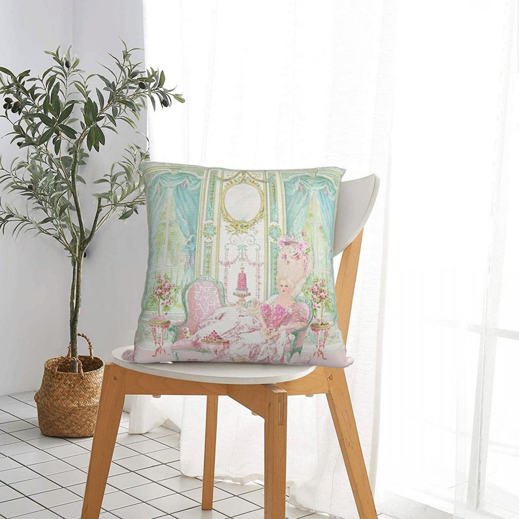 Marie Antoinette Das Rosa Zimmer Kissenbezug Kissen Komfort Überwurfkissen Sofa Dekokissen Für Zuhause Wohnzimmer