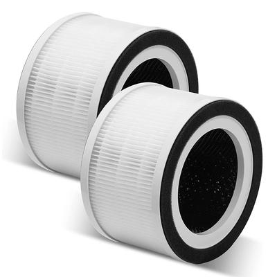 Lot de 2 filtres HEPA de remplacement compatibles avec les purificateurs d'air Afloia Fillo/Halo/Allo, accessoires de filtration en 3 étapes