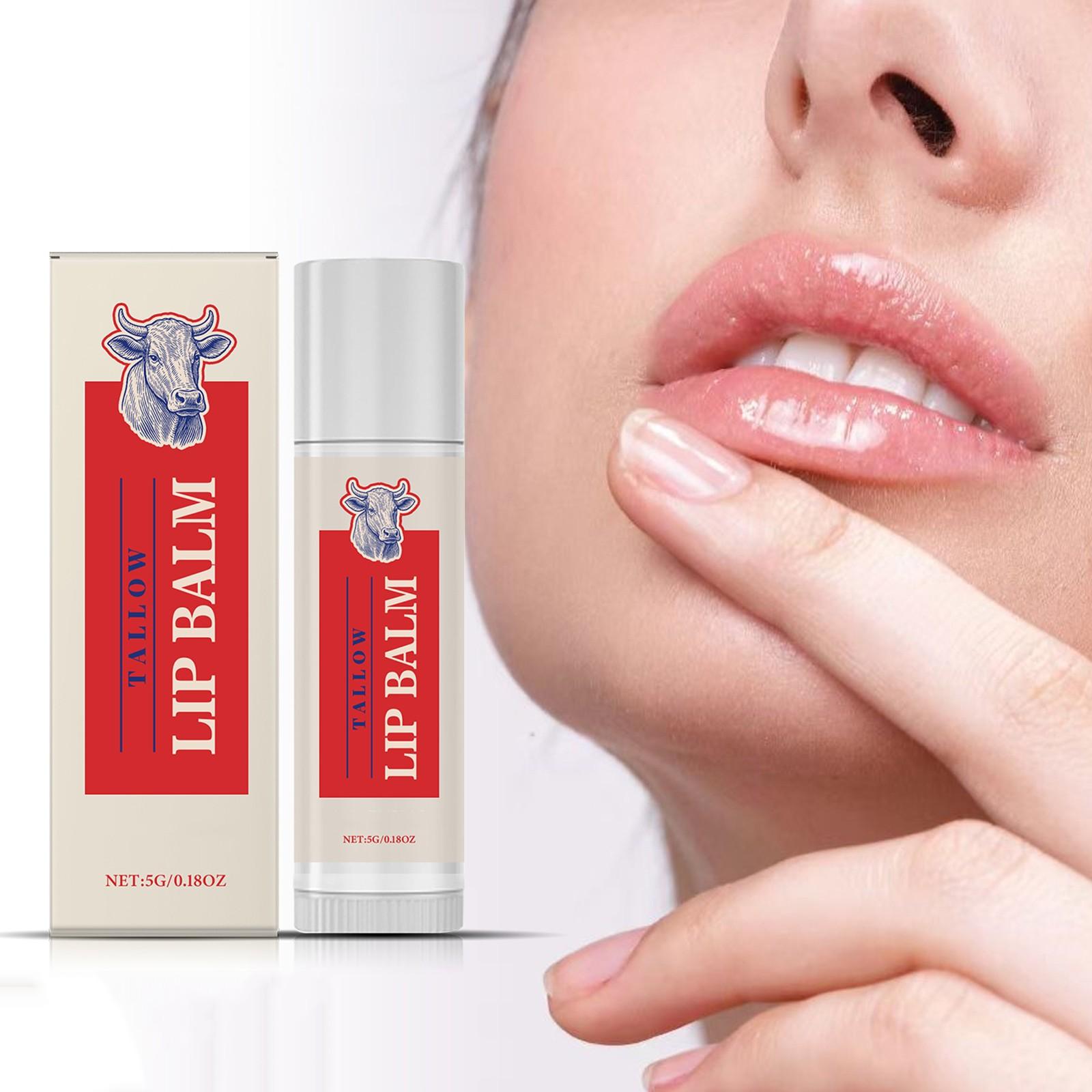 

Beef Tallow Lip Stick Nourishes And Tender Moisturizing 5g One Size