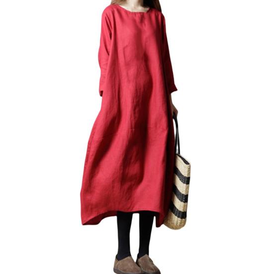 

2024 женское летнее платье, мягкий модный пуловер, модное женское летнее платье до середины икры, женская одежда L красный