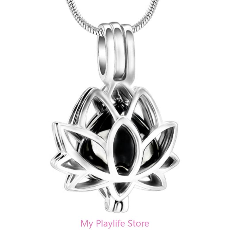 Кремационная урна в форме цветка Ювелирные изделия-подвески Ювелирные изделия для кремации питомцев Ожерелья с прахом Креативные ювелирные изделия для кремации питомцев