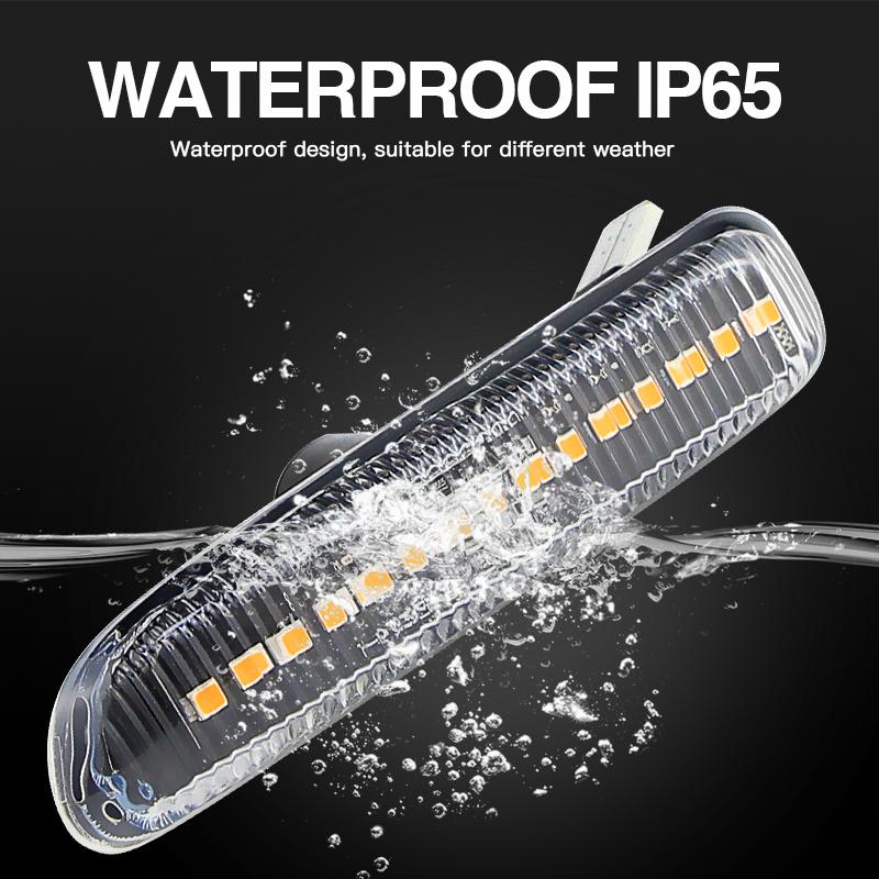 2pcs 12V Amber LED Side Marker Turn Signals Light For BMW 3 Series E46 1997-2001 Sedan/Coupe/Wagon/Convertible Side Fender Lamp