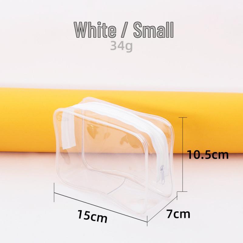 Large Capacity Transparent PVC Wash Bag - Waterproof & Portable Makeup Travel Storage Bag