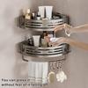 Suction Cup Corner Shelf Triangle Corner Shower Caddy No Drilling Adjustable Bathroom Organizer with Towel Bar Storage Rack for Shower Kitchen