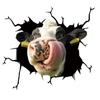 Animal Car Stickers Waterproof PVC Auto Scratch Occlude 3D Simulation Electrostatic Decal Car Window Home Decoration
