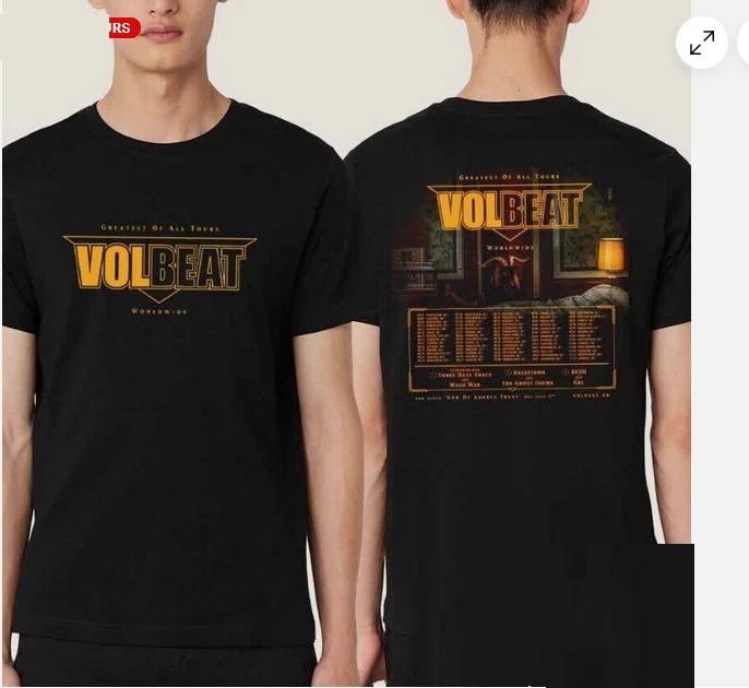 Volbeat Greatest Of All Tours Worldwide 2025 Fan Gifts Two Sides Unisex T-Shirt XL