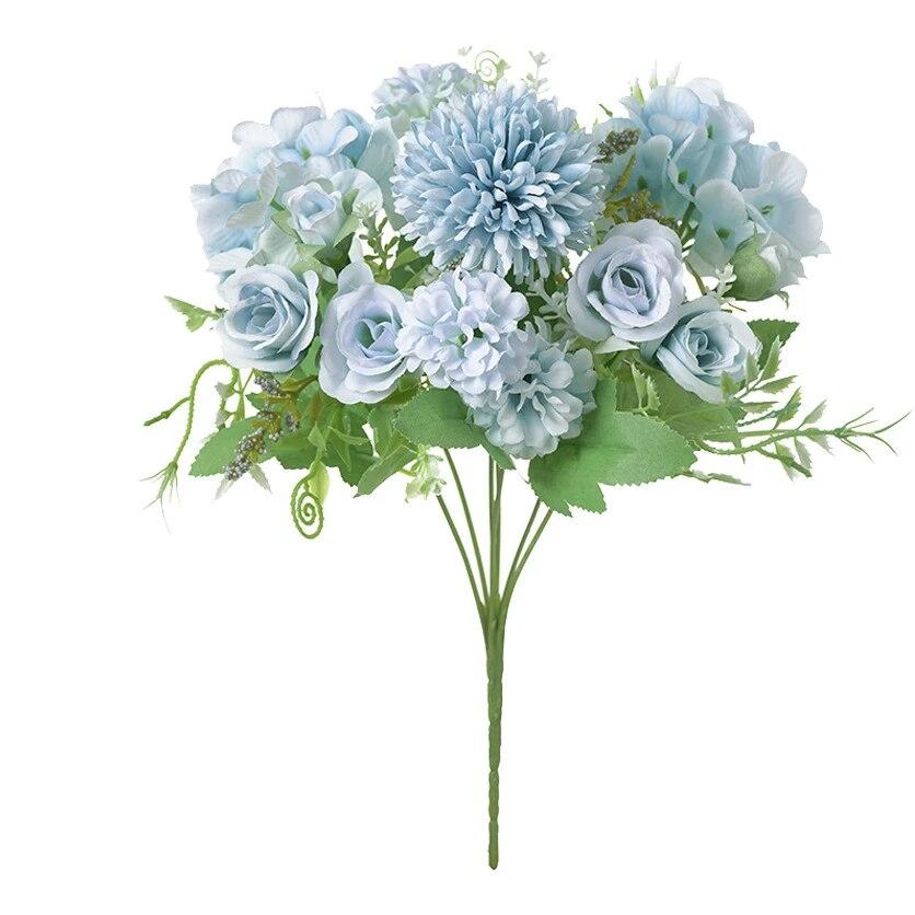 

1pc 7 Forks Oxidation Resistance Artificial Hydrangeas -Perfect for Scene Decor, Room Decor, Wedding Supplies, Wedding Favors