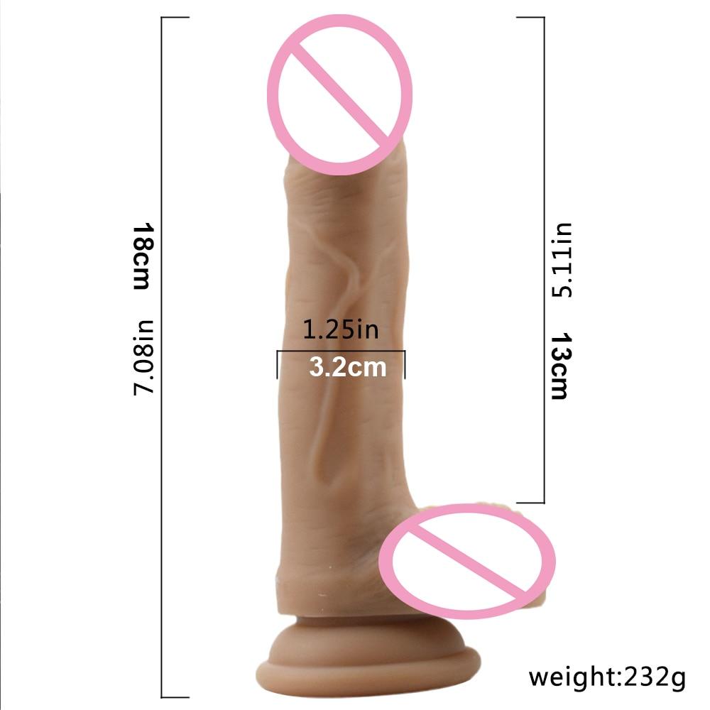 18cm Wearable Dildo Lesbian Adult Sex Toys Femdom Fourth Love Props Strap On Penis Anal Plug Realistic Dick