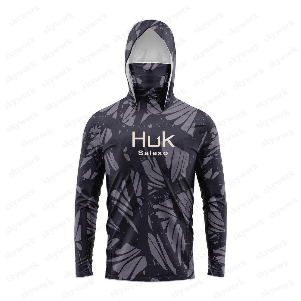 Spring and Summer Fishing Clothing Sunscreen Clothing Hooded with Mask Luya Fly Fishing Fishing Sea Fishing Outdoor Camping Milk Shredded