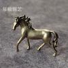 Estatueta de Cavalo de Cobre Sólido Decoração de Mesa Peso de Papel para Escritório Ornamento Animal para Casa