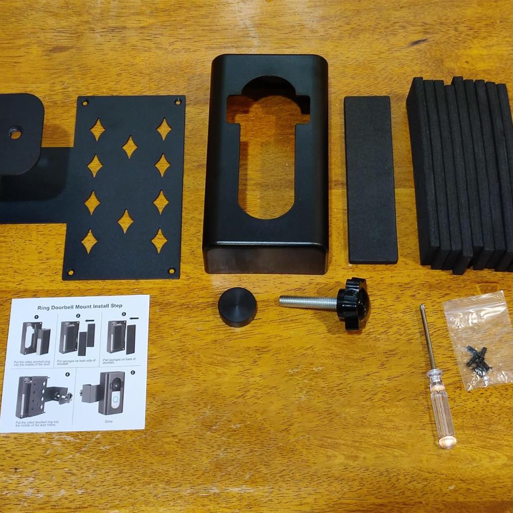 Anti-Theft Doorbell Mount Video Doorbell Bracket Easy Installation No Drill Compatible with Blink Video Doorbell Holder