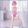Re:Zero Rem Ram Sitting On Chair Figure Cute PVC Action Figure Collectible Model Toy Anime Gift Starting Life Another World