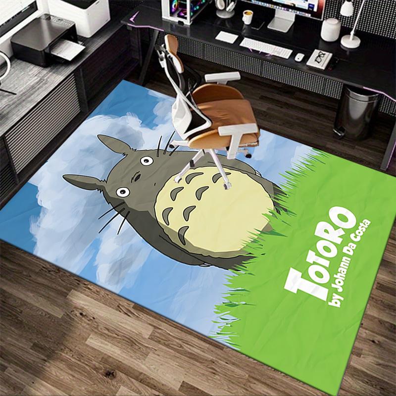 Totoro Friends Nature Carpet For Playroom Bedroom Living Room Sofa Home Decorkids Game Area Rug Nonslip Floor Mat