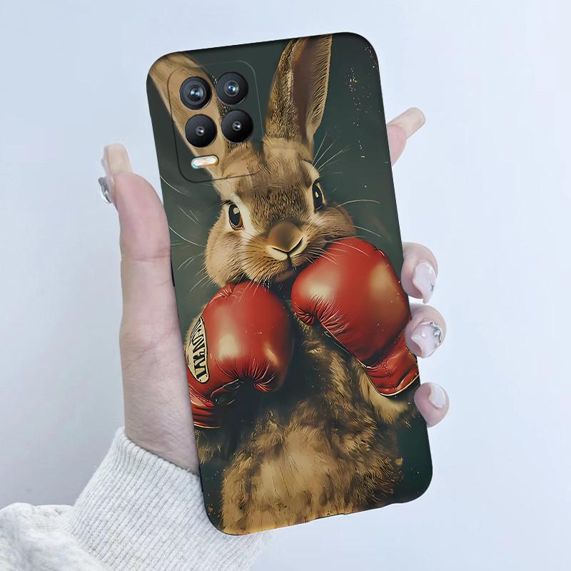 For Realme 8 Pro Case RMX3085 Soft TPU Silicone Cover Cute Cartoon Panda Phone Case For Oppo Realme8 4G 5G RMX3081 RMX3241 Funda