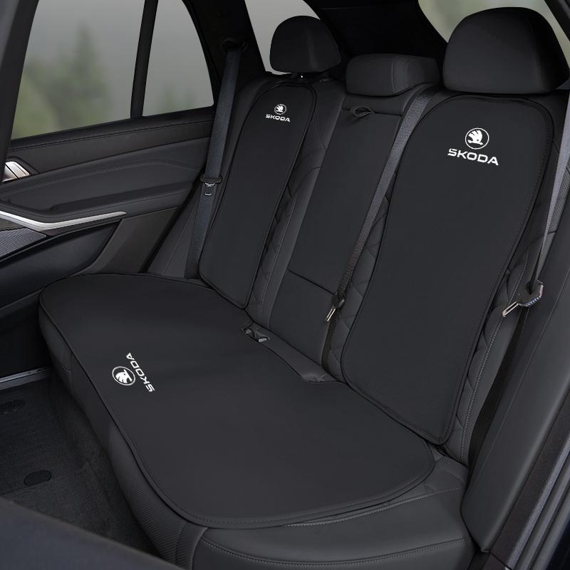 Car Seat Cover Pad Ice Silk Protector Cushion Interior For Skoda Octavia Kodiaq Enyaq Kamiq Scala Rapid Superb Karoq Fabia Yeti