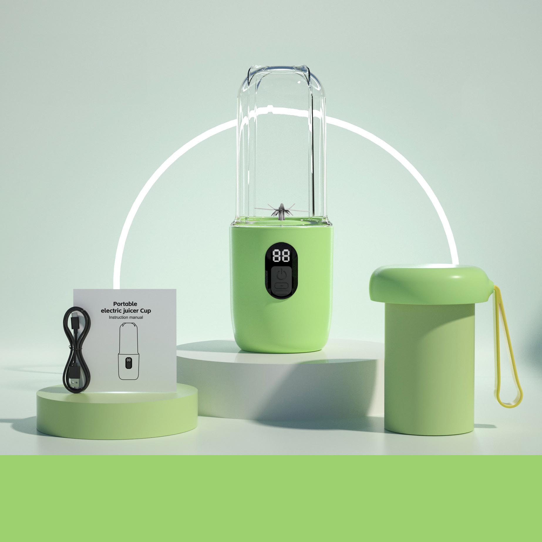 

Портативная соковыжималка Juicer Cup с зарядкой через USB подходит для многофункционального использования на открытом воздухе для приготовления смузи и молочных коктейлей.