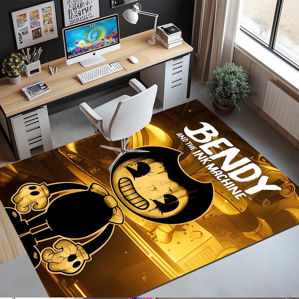 Bendy and the Ink Machine Printed Carpet,Rug,for Office Chair Living Room Bedroom Kitchen Room Decor Gifts.