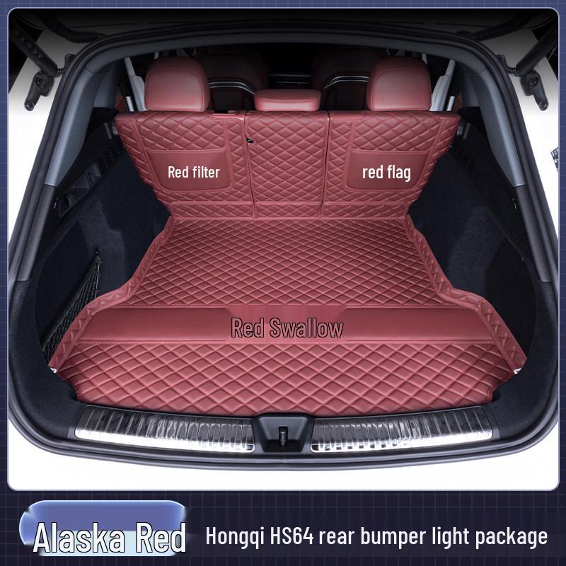 Compatible Trunk and Tailgate Mat for 26 Hongqi HS6 Models, Waterproof and Fully Enclosed HS6 PHEV Mat