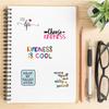 52 Popular Inspirational English Graffiti Stickers Decorate Suitcase Notebook Waterproof Stickers